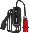 EVSE 11kW Adapteris 3P16A CEE ar somu, LCD displeju, 5m kabelis, Type 2 spraudnis