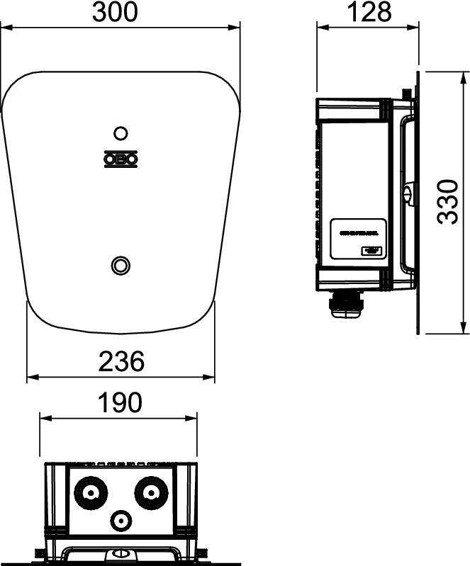 Uzlādes stacija Ion Wallbox Basic 22kW 3-fāžu, Type 2 kabelis 5m, Mode3
