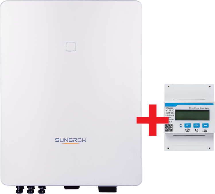 Sungrow Saules hibrīdinvertors 8kW, 3 fāzes, 1000Vdc, 2MPPT, ar DTSU666 Smart Meter — ASH00106