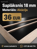 Laminēts akācijas finieris 18 mm biezums, melns virsmas pārklājums, mēbeļu un būvniecības materiāls, izmērs 1,25x2,5 m